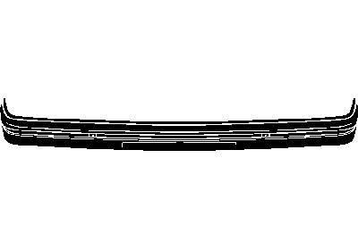 voorbumper, grijs, met rode lijst, GTi Peugeot 205, 1983-1998