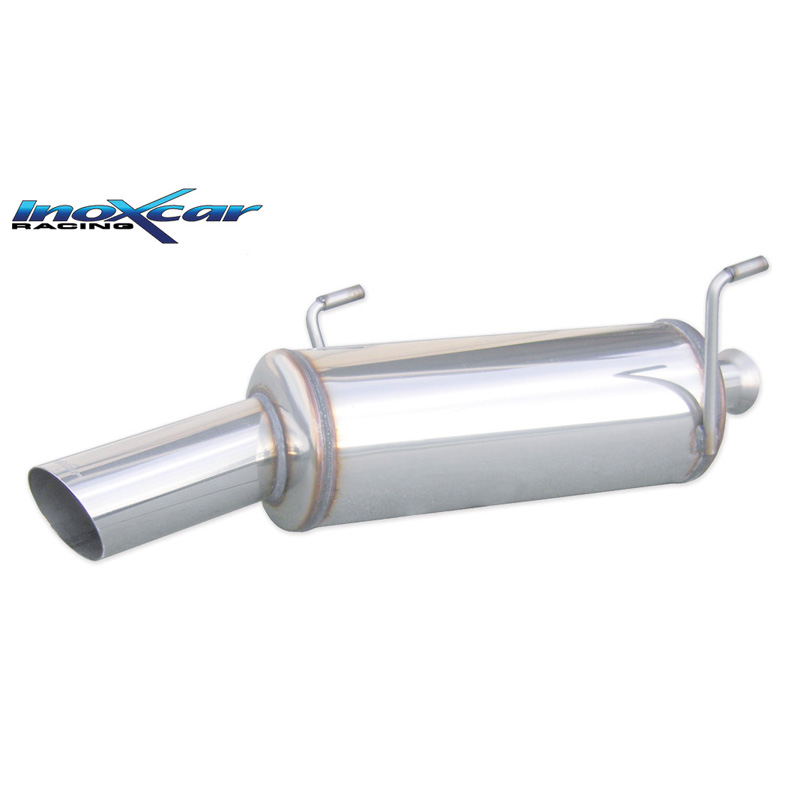 100% RVS Sportuitlaat  Peugeot 206 16v GTI 136pk 1994-2004 1x90mm Rally