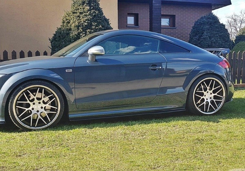 Zijskirts Diffusers Audi TT S/ TT S-Line 8J Glanzend Zwart