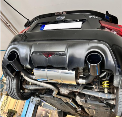 Subaru BRZ final silencer exit right/left with front silencer