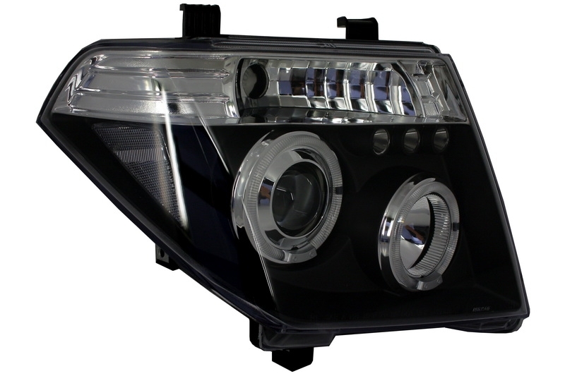 Headlights NISSAN Navara D40 (2004-2009) Pathfinder R51 (2005-2008) Black Angel Eyes
