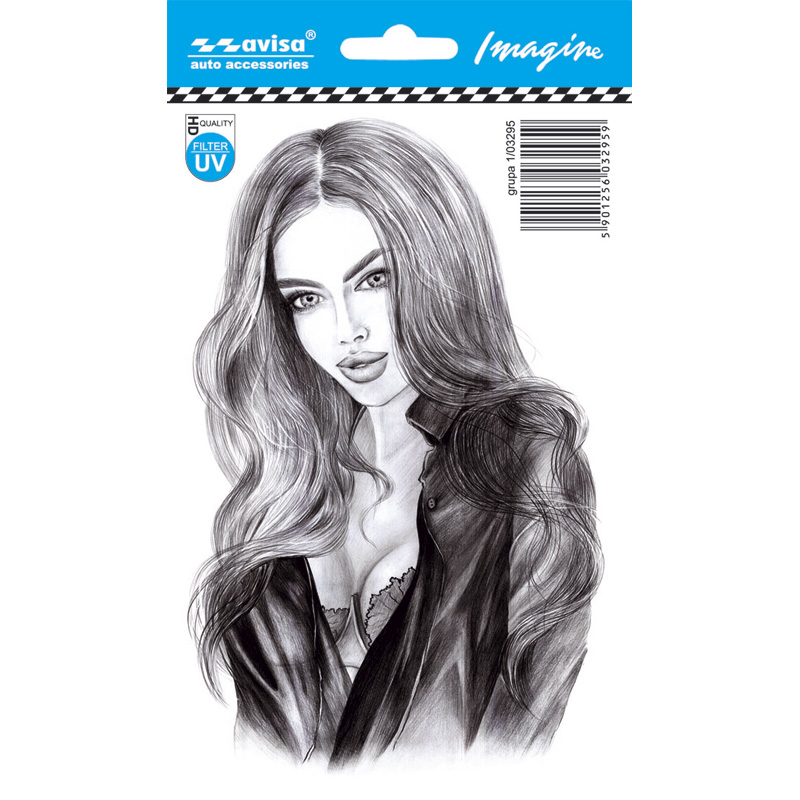 Auto Tattoo Sticker Sara girl - 10,9x17cm