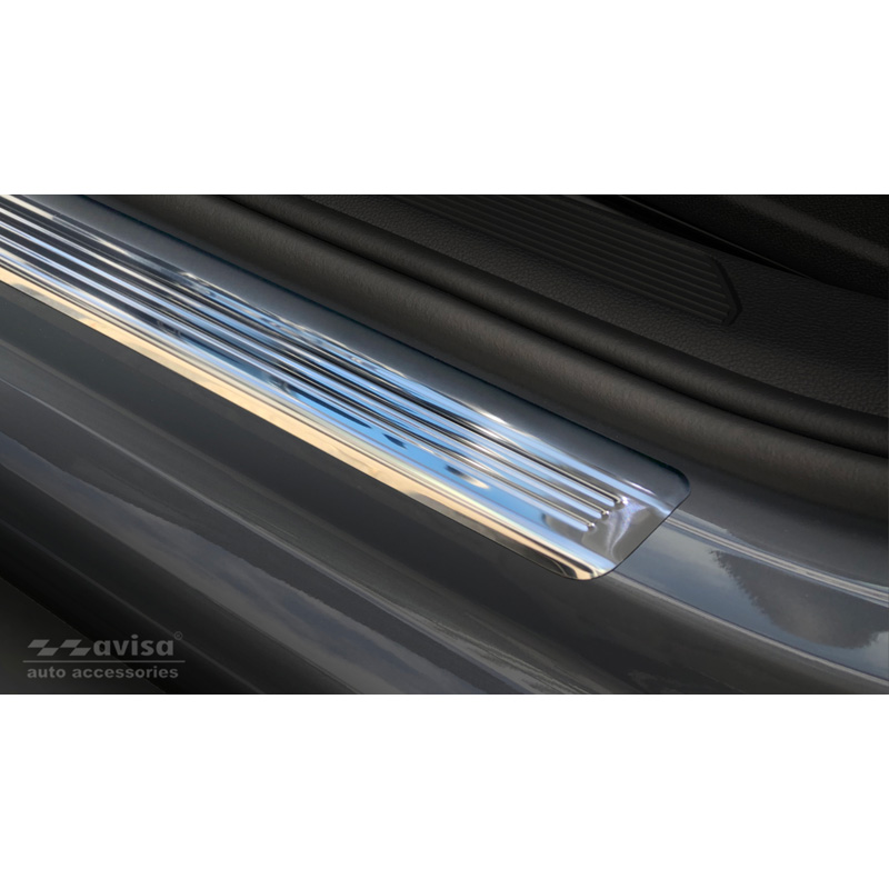 Zilver-Chroom RVS Instaplijsten  Volkswagen Golf VIII HB/Variant 2020-2024 & FL 2024- 'Lines' - 4-delig