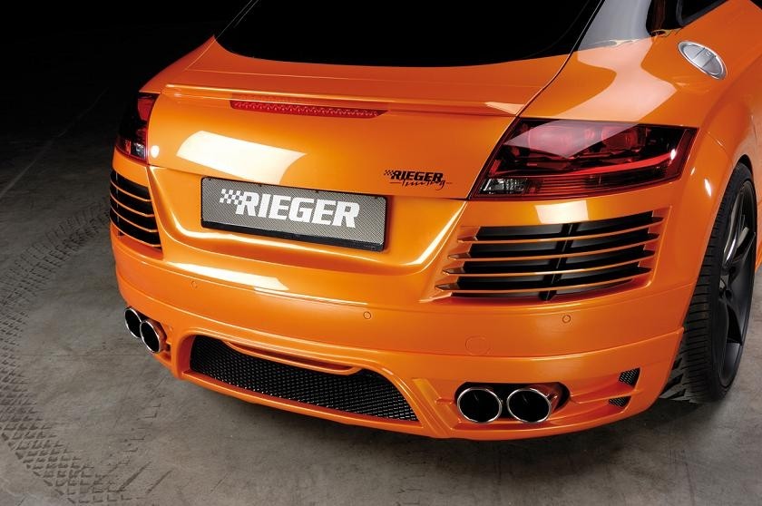 Achterbumper Diffusor Audi TT 09.06- Rieger dubbele uitlaat links/rechts