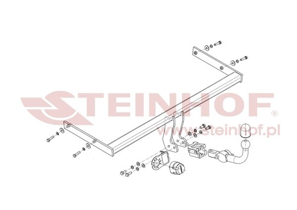 Trekhaak Audi A3 Sportback 5D (incl. Quattro) 11/2004-06/2008