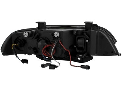 Koplampen BMW E39 Angel Eyes zwart