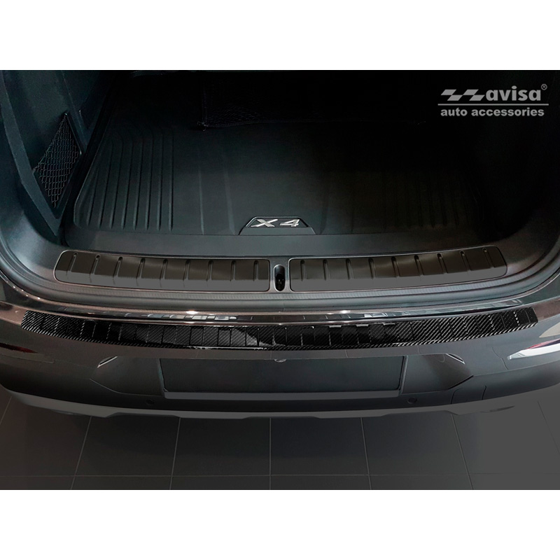 Echt 3D Carbon Achterbumperprotector  BMW X4 (G02) 2018-