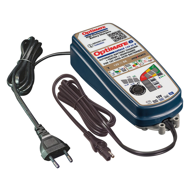 OptiMate 6 Select 12V/6.0A 9-staps Acculader / tester / onderhouder