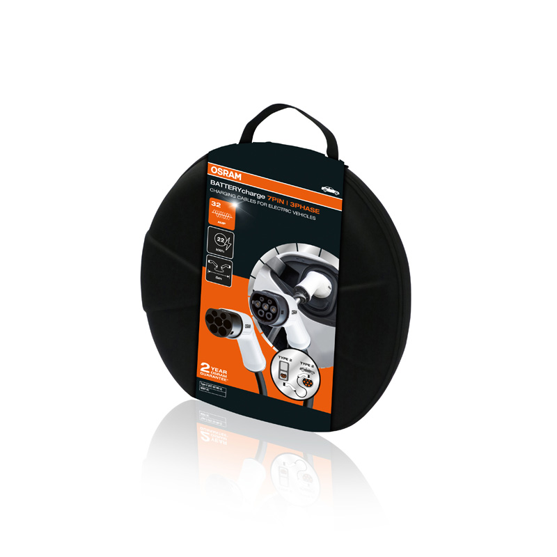 Osram BATTERYcharge 7PIN Type2>2 32A 3ph (5m) - Laadkabel EV