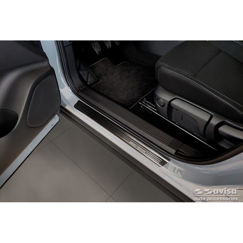 Zwart RVS Instaplijsten  Nissan Qashqai III 2021- - 'Special Edition' - 4-delig