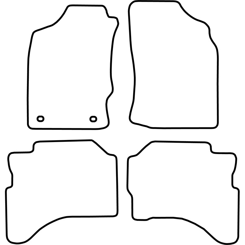 Automatten Velours  Mitsubishi L200 2010-2015