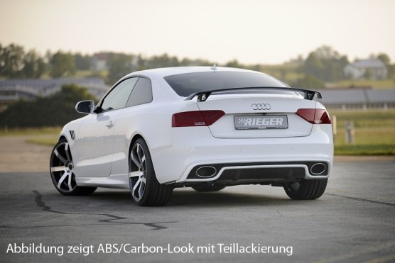 Achterbumper Diffusor Audi A5 B8/B81 S-line Rieger Glanzend 11-