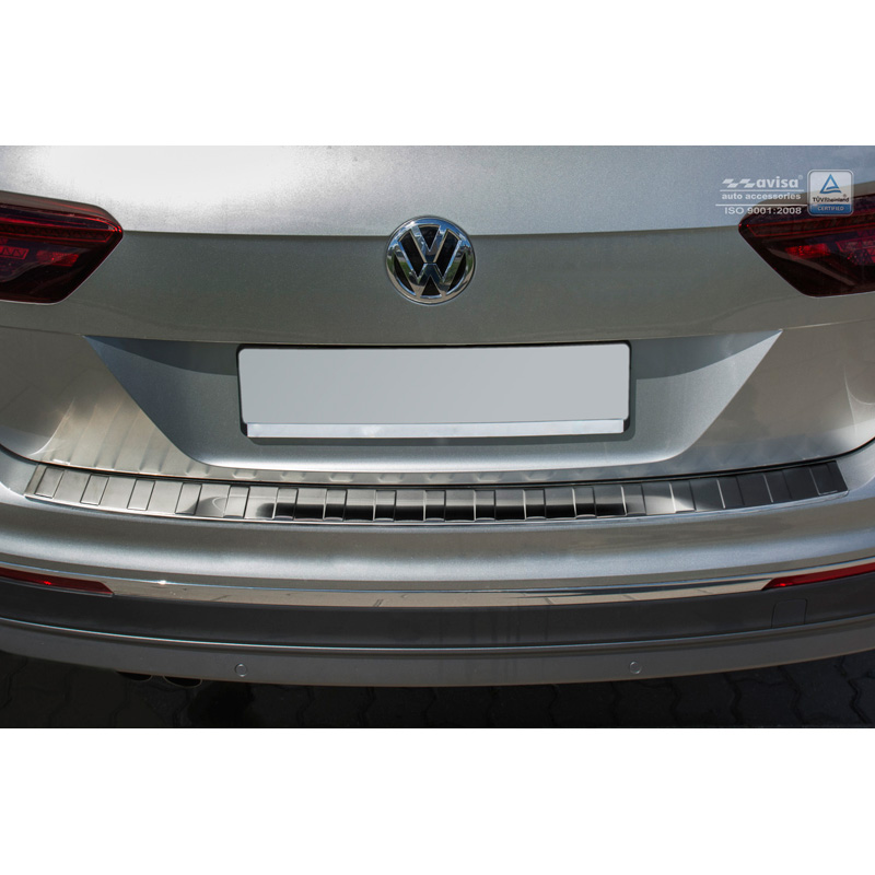 RVS Achterbumperprotector  Volkswagen Tiguan II incl. Allspace & R-Line 2016-2020 & FL 2020-2024 'Ribs'