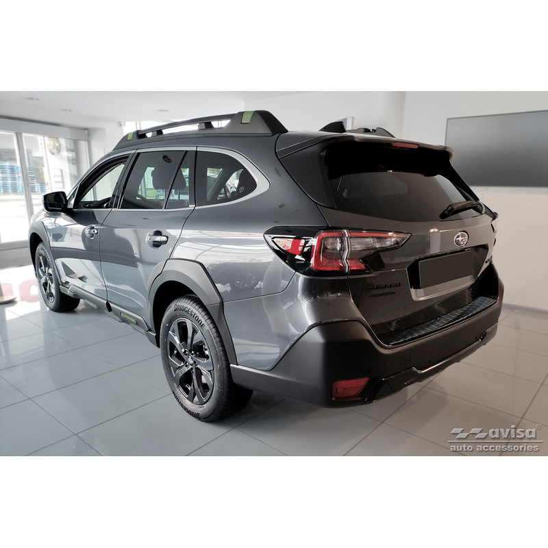 Zwart RVS Achterbumperprotector  Subaru Outback (BT) 2020- 'Ribs'