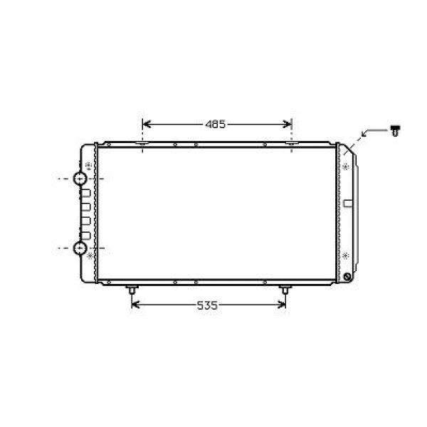 Radiator DUCATO/JUMPER/BOXER 02->> 790x414x28 2.0I/2.2/2.8JTDM +