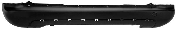 AchterBumper BERLINGO, 08->> ZWART voor FZG +SPOILER