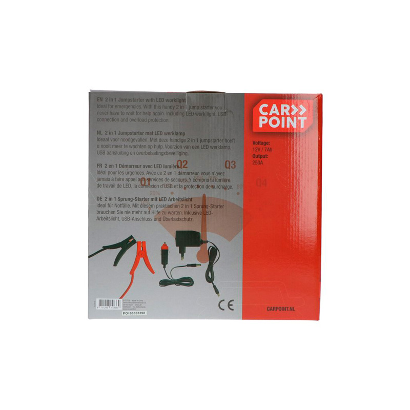 Carpoint Jumpstarter 12V/7AH 2in1 LED