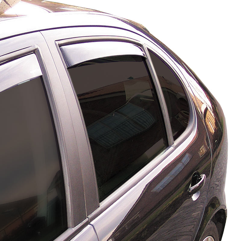 Zijwindschermen Master Dark (achter)  Chrysler Grand Voyager 5 deurs 2008- / Lancia Voyager 5 deurs 2012-