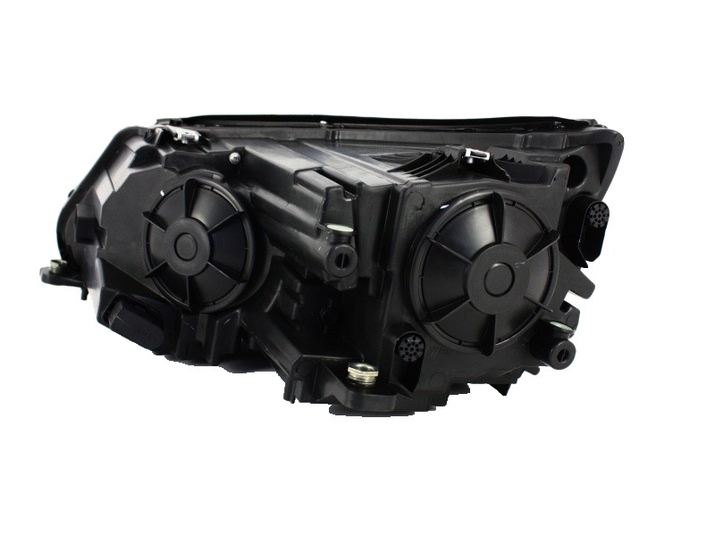 Koplampen VW Tiguan 11- Led DRL look Zwart