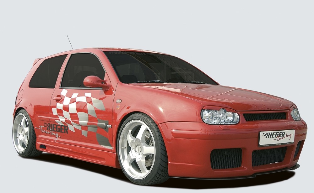 Voorbumper RS-4-Look met uitsparingen spi VW Golf IV Rieger