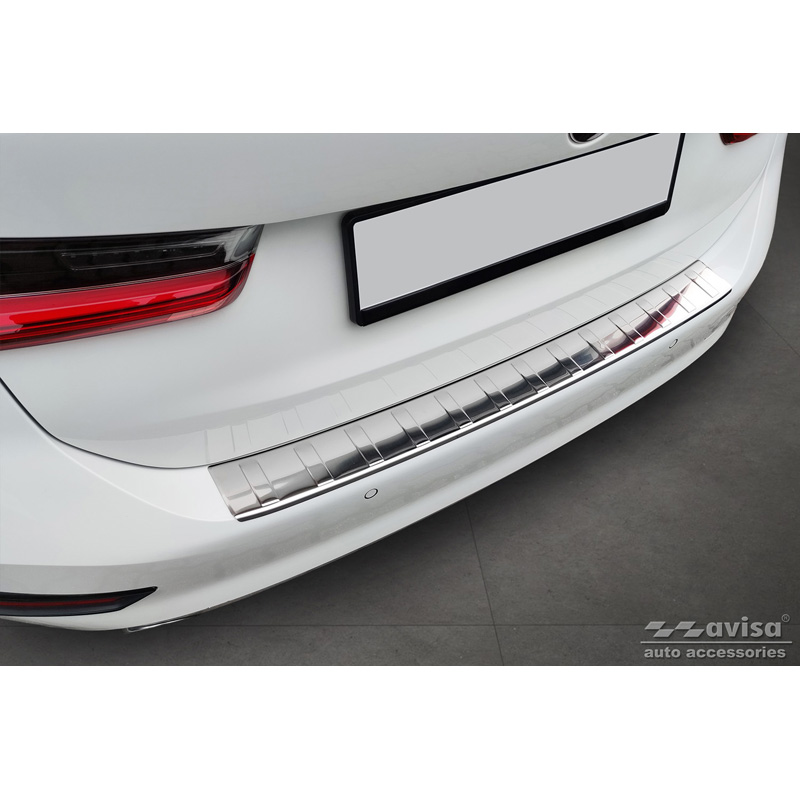 RVS Achterbumperprotector  BMW 3-Serie G21 Touring 2019-2022 'Ribs'