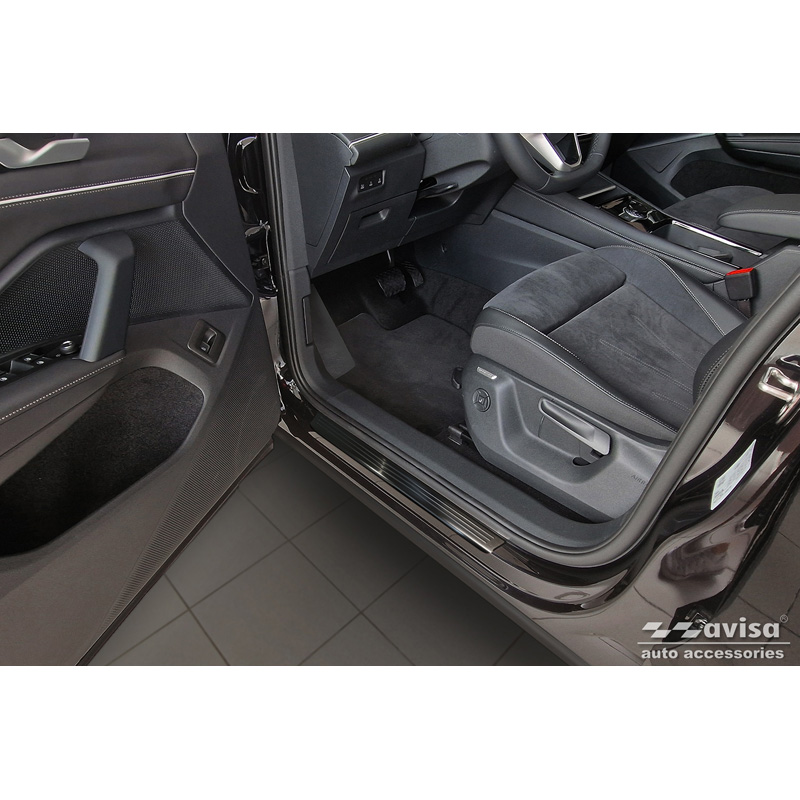 Zwart RVS Instaplijsten  Volkswagen Tiguan III (CT1) 2024- - 'Lines' - 4-delig
