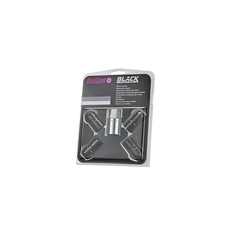 McGard Slotmoerenset M14x1.50 Zwart - Konisch - Lengte 41.6mm (21 / 22 mm kop)