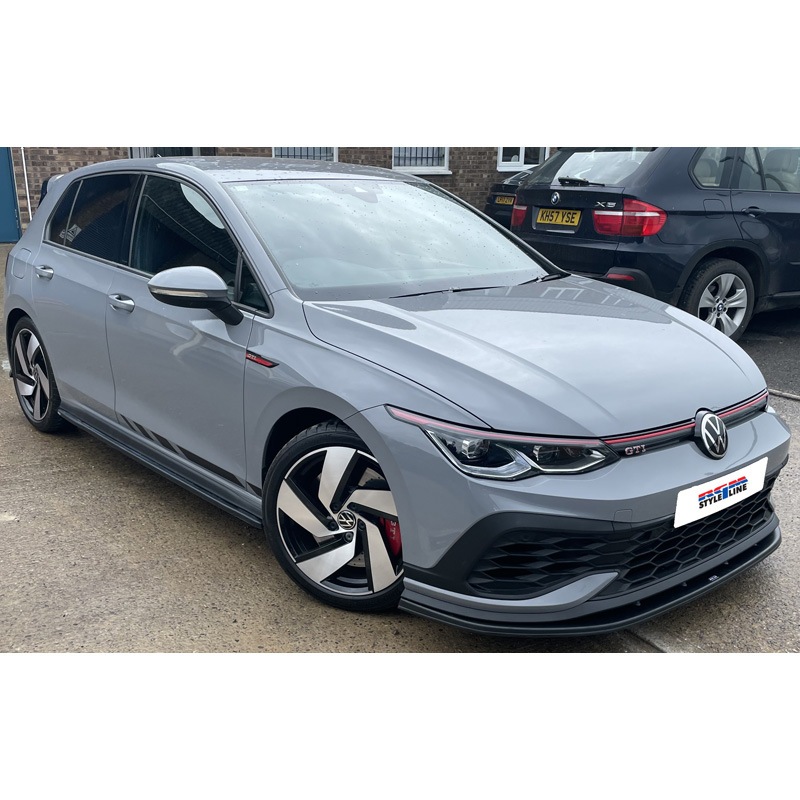 RGM Voorspoiler  Volkswagen Golf VIII Hatchback GTi/R-Line 09/2020- - Zwart (ABS)