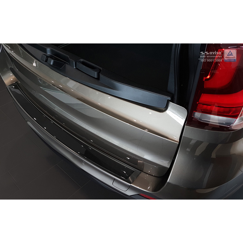 RVS Achterbumperprotector 'Deluxe'  BMW X5 (F15) 2013-2018 Zwart/Zwart Carbon