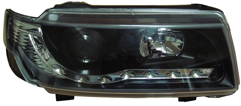 Koplampen VW Passat 35i DRL look Devil Eyes zwart