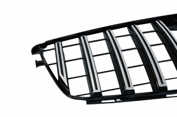 Grill passend voor Mercedes C-klasse W204 S204 GT Look Panamericanan Chroom Zwart