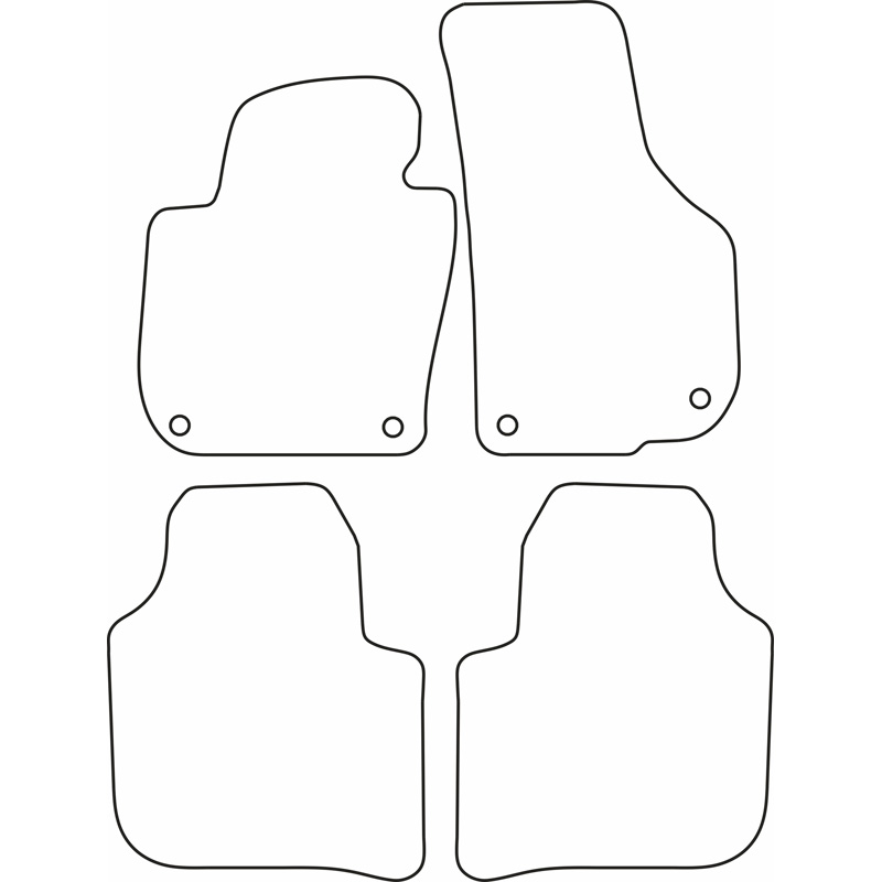 Automatten  Skoda SuperB 2008-2015