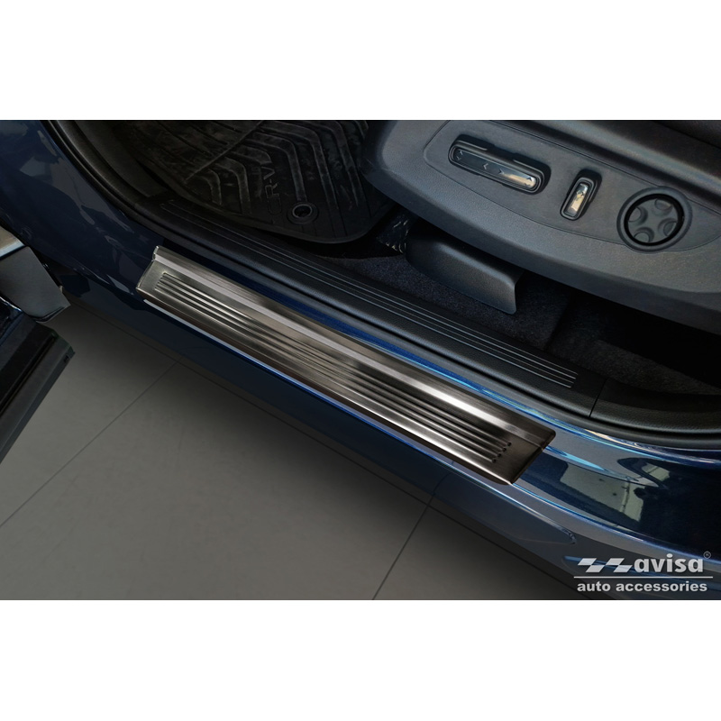 Zwart RVS Instaplijsten  Honda CR-V VI (RS_) 2023- - 'Lines' - 4-delig