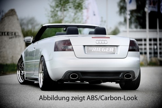 Achterbumper Diffusor Audi A4 cabrio (8H) ABS 02- sport Rieger