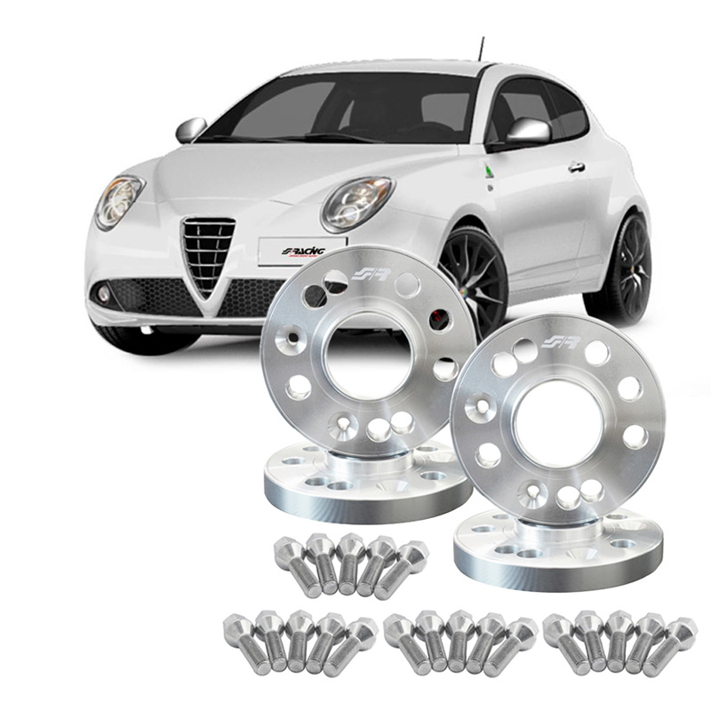 Simoni Racing Aluminium Spoorverbreder Set - 2x12mm(VA) - 2x16mm(AA) (Naaf 58,1mm) inclusief wielbouten -  Alfa Romeo diversen