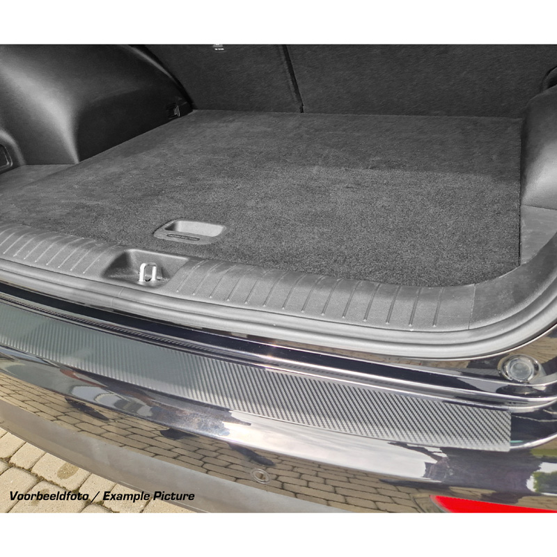 Pasklare Achterbumperbeschermfolie  Volvo XC60 I Facelift 2013-2016 - Carbon-look