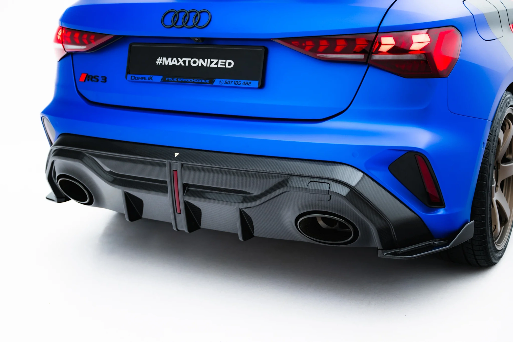 Achterdiffuser Audi RS3 Sportback 8Y Facelift Prepreg Carbon Fiber Maxton Design