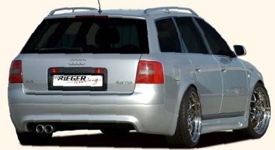 Achterbumper Diffusor zonder PDC Audi A6 4B Avant 05.97-06.01 Rieger