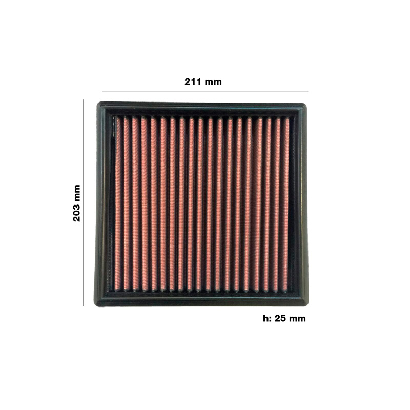 Simoni Racing vervangingsfilter  Alfa Mito, Fiat Doblo, (Grande) Punto, Opel Combo, Corsa D 2006-