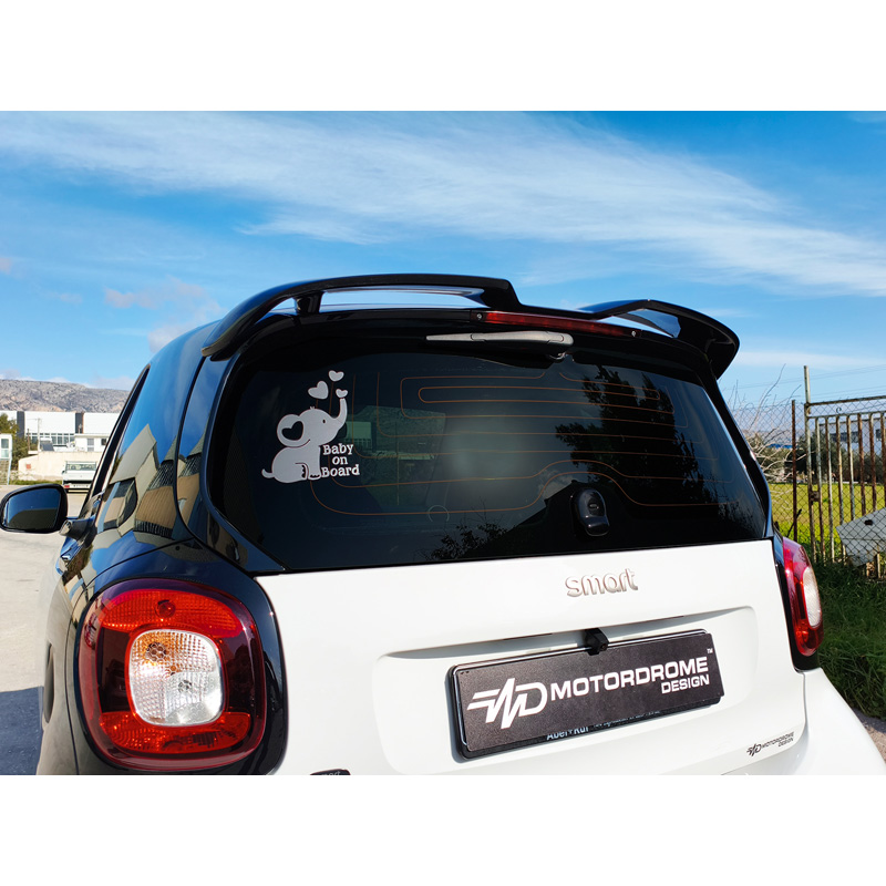 Motordrome Dakspoiler  Smart Fortwo (453) 2014-2024 (PU)