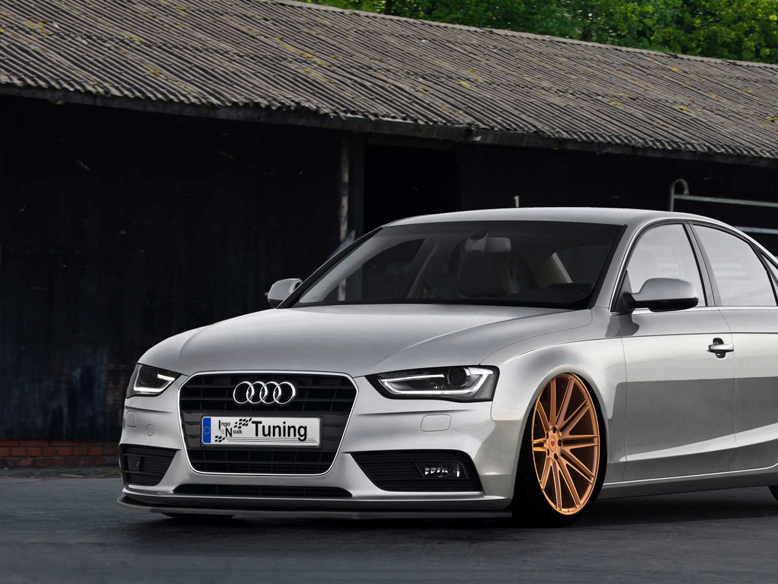 Voorspoiler Audi A4 B8 Facelift