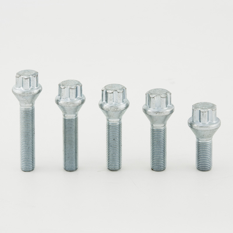 Lange wielbout - M12x1.5mm - Bolkonisch - Lengte 46mm