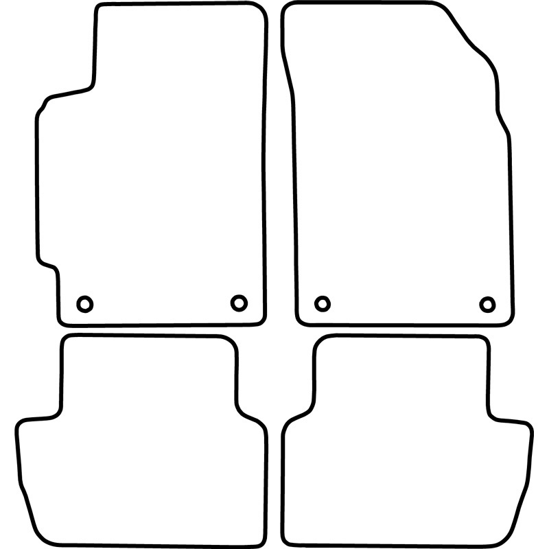 Automatten Velours  Chevrolet Spark 2013-