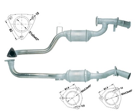 Audi A6 Quattro 2.6 V6 2598 cc 110 Kw / 150 cv ABC Magnaflow CAT