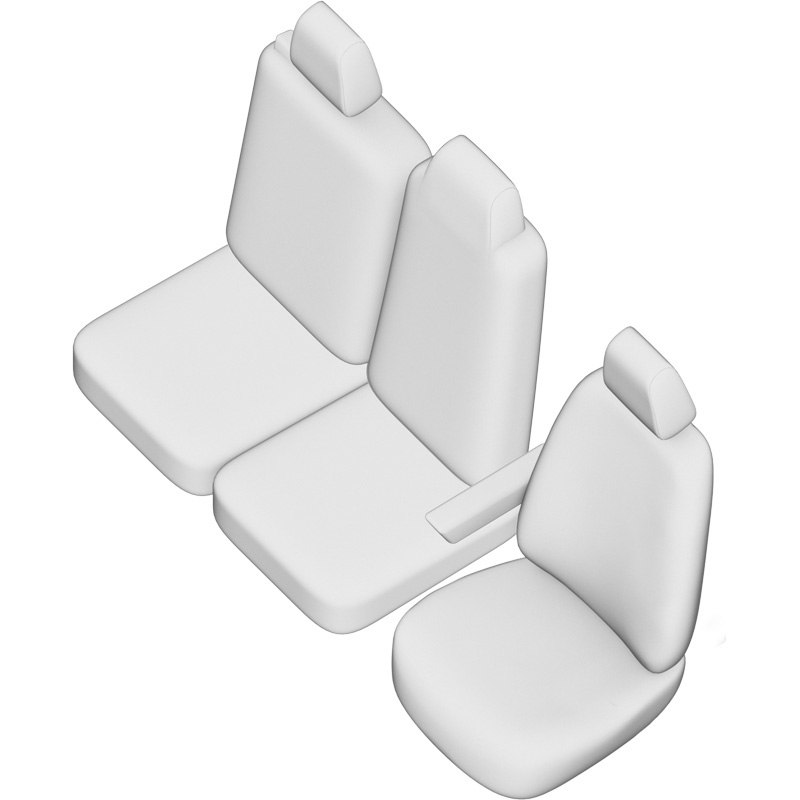 Original Design Stoffen Stoelhoezenset 2+1  Ford Transit Connect 2014-2018