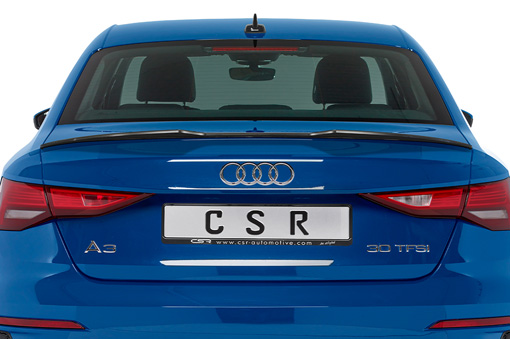 Spoiler Audi A3 Limousine (8Y) CSR glans Zwart