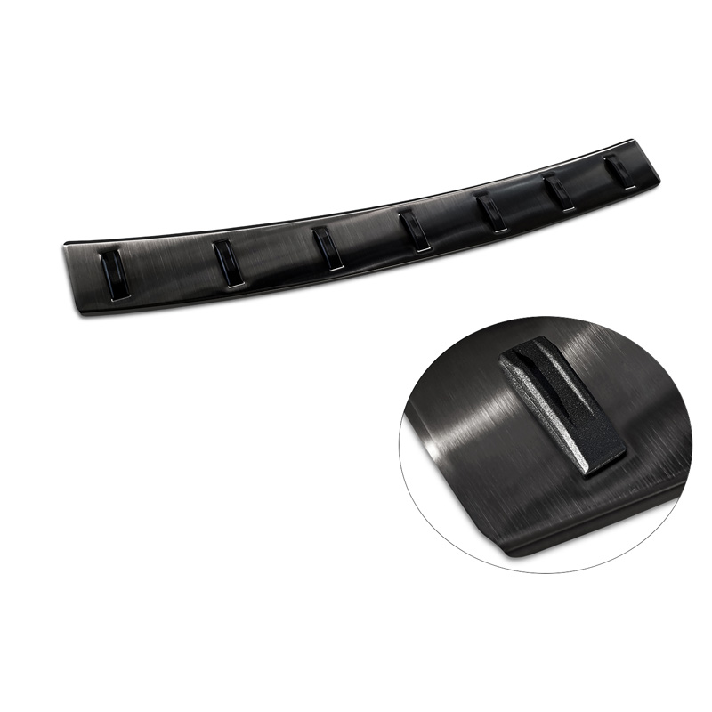 Zwart RVS Achterbumperprotector  BMW 2-Serie (U06) Active Tourer (incl. M-Pakket) 2021- 'STRONG EDITION'