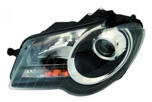 koplamp, Bosch, H7+H7, zwart, incl stelmotortje, links VW Touran
