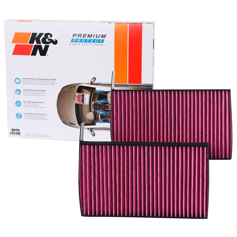 K&N Premium Single-Use Interieurluchtfilter (2 stuks)  Tesla diverse modellen (DVF5079)