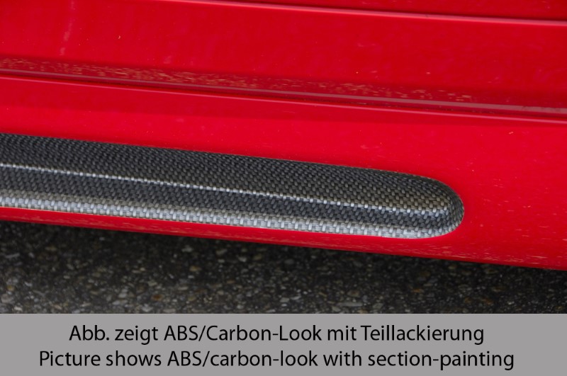 Zijskirts Opel Astra G 3-Deurs ABS Carbon-look Rieger